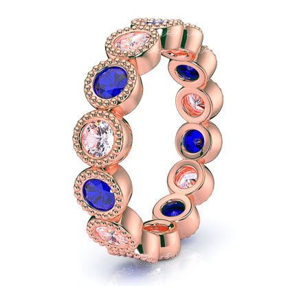 Rose Diamond and Blue Sapphire