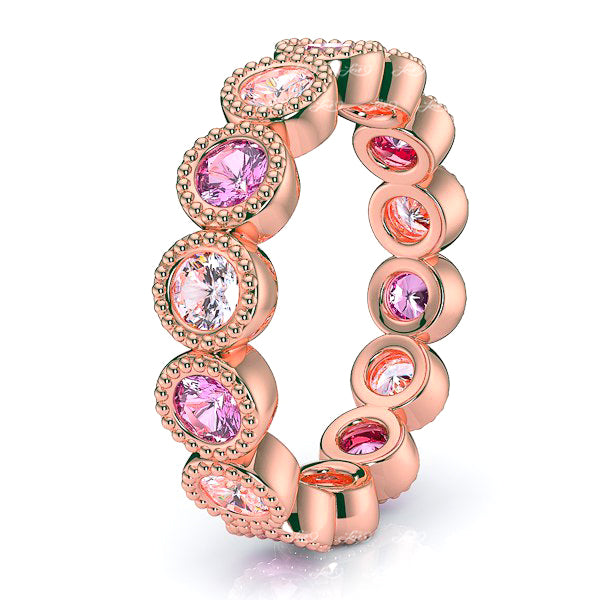 Rose Diamond and Pink Sapphire