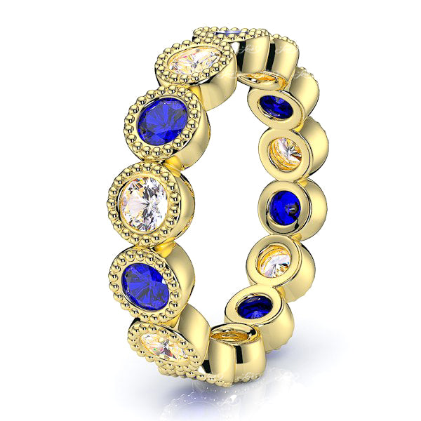 Yellow Diamond and Blue Sapphire