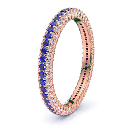 Rose Diamond and Blue Sapphire