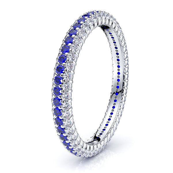 White Diamond and Blue Sapphire