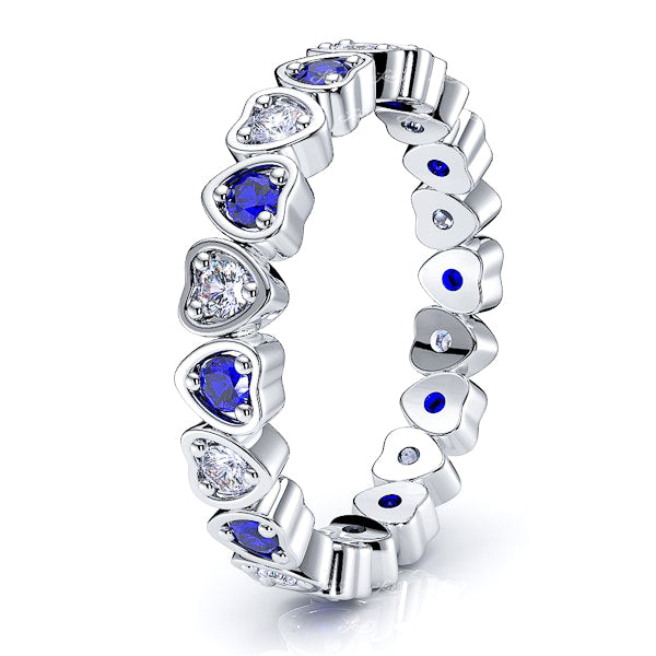White Diamond and Blue Sapphire