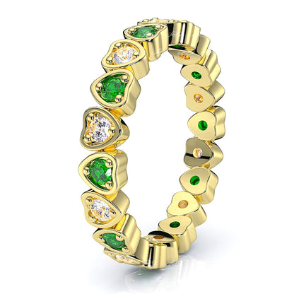 Yellow Diamond and Emerald