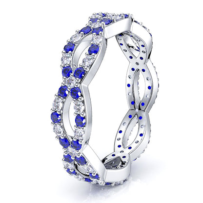 White Diamond and Blue Sapphire