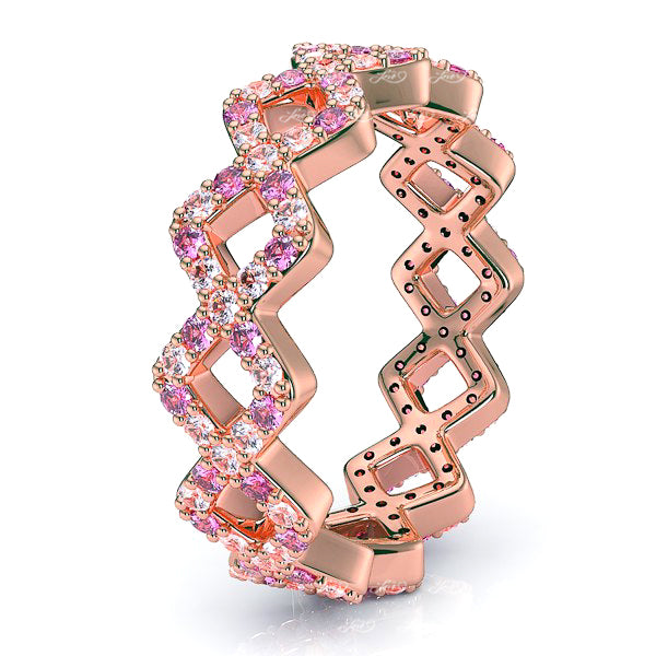 Rose Diamond and Pink Sapphire