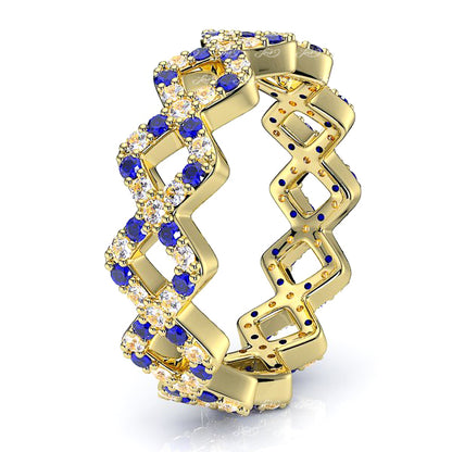 Yellow Diamond and Blue Sapphire