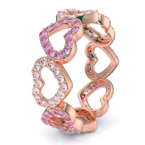 Rose Diamond and Pink Sapphire