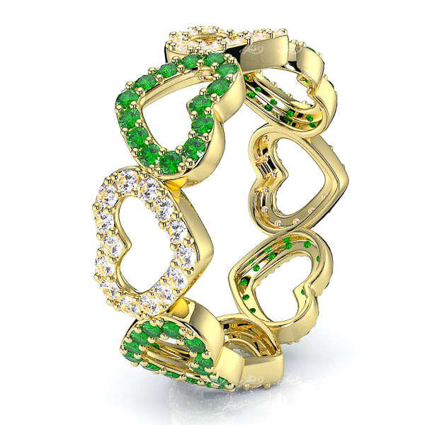 Yellow Diamond and Emerald