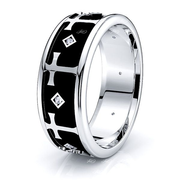 Isla Cross Christian Womens Diamond Wedding Ring