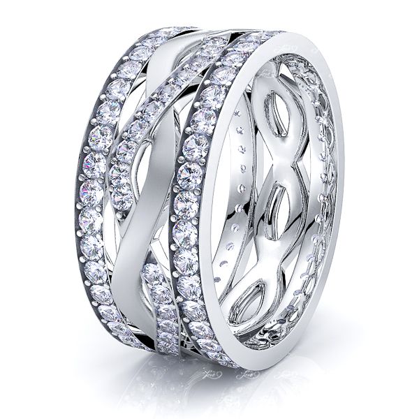 Lucy Womens Diamond Wedding Band