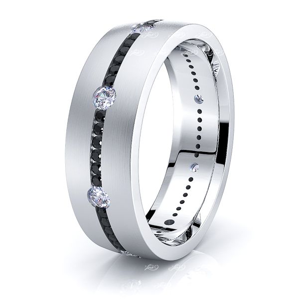 Lila Black Womens Diamond Wedding Ring