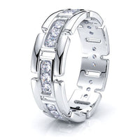 Caroline Mens Diamond Wedding Band