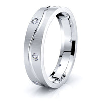 Aurelia Mens Diamond Wedding Band