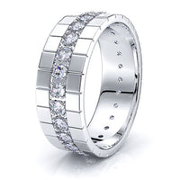 Everly Mens Diamond Wedding Band