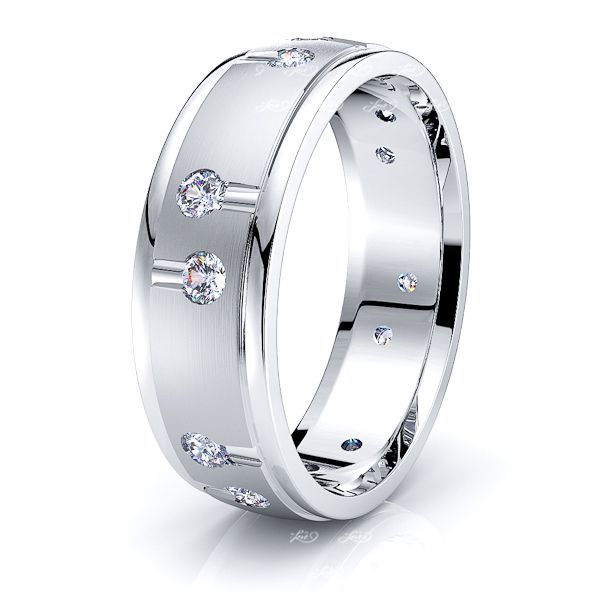 Olive Womens Diamond Wedding Band