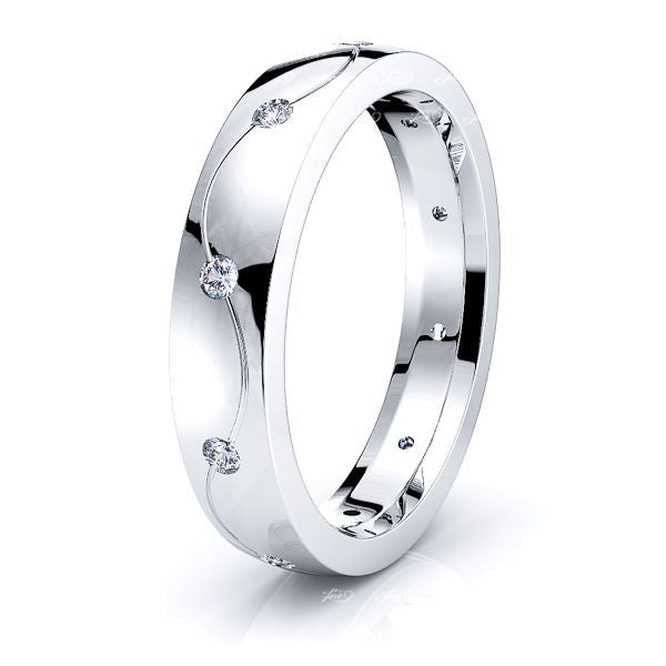 Cleo Womens Diamond Wedding Band