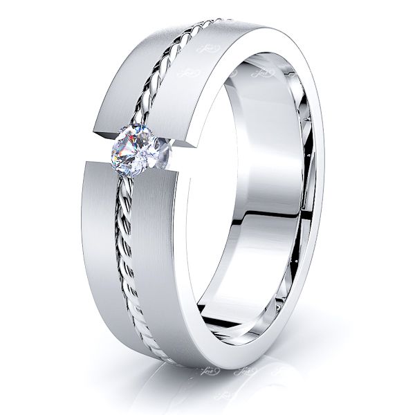 Hermione Womens Diamond Wedding Band